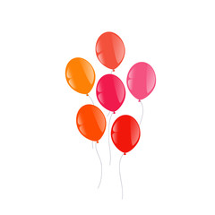 balloons on a white background