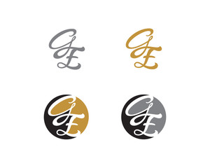 Letter G and E Logo Icon 2