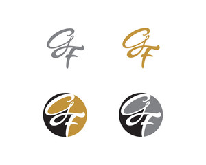 Letter G and F Logo Icon 2