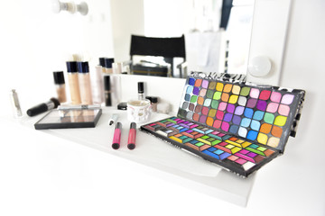 Colorful and vibrant makeup set