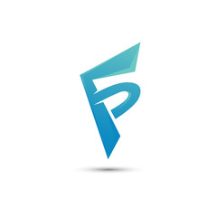 F initial logo