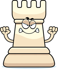 Angry Cartoon Chess Rook