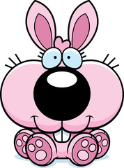 Cartoon Bunny Rabbit Sitting