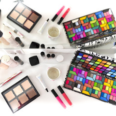 Colorful and vibrant makeup set