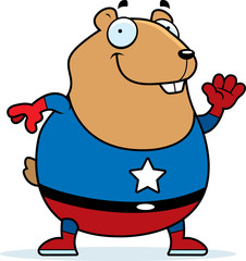 Cartoon Superhero Hamster