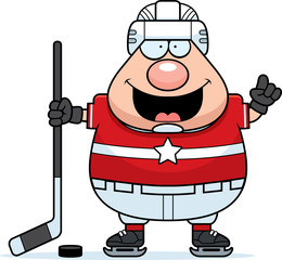 Cartoon Hockey Player Idea