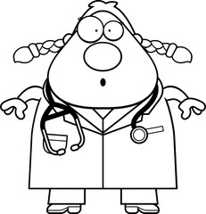 Surprised Cartoon Doctor