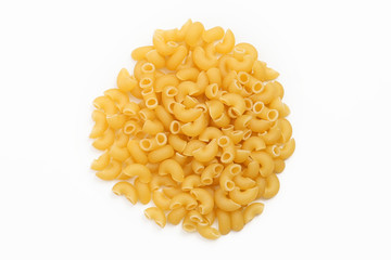 Small yellow noodles.