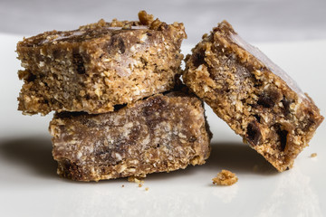 Chocolate chip almond brownie