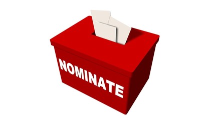 Nominate Candidate Suggestion Box - Submit - isolated on white