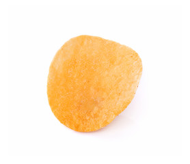 potato chips isolated on white background