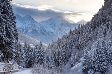 Montagne in inverno