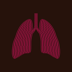 Abstract human lungs. Vector illustration