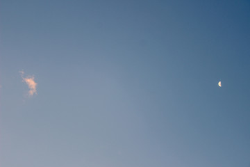 the moon and the cloud