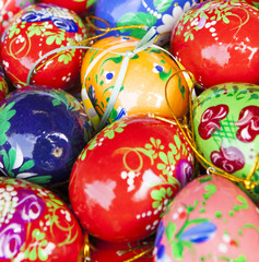 Famous easter market, Old town square, Prague, Czech republic. Traditional celebration of easter holiday in historical center of Prague (UNESCO). 
