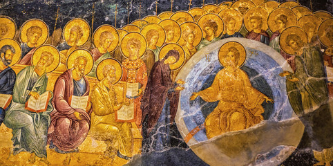 Restored Ancient Mural at Chora Church