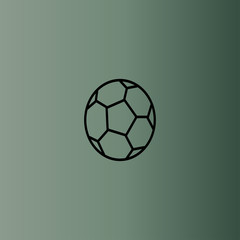 Obraz premium Soccer ball icon. flat design
