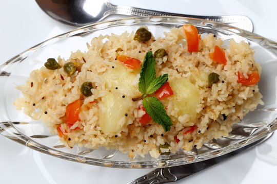indian veg biryani, veg pulav, Indian vegetable pulao