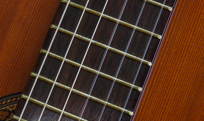 Obraz premium Gitarrensaiten im Detail