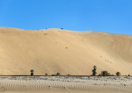 The Dune 7 in Sossusvlei plato of Namib Naukluft National Park - Namibia, South-West Africa