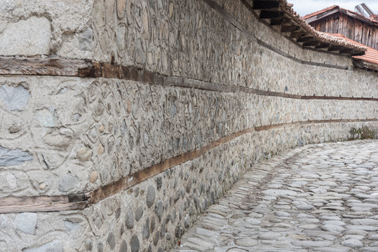 Old wall stone perspective