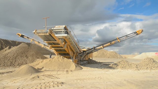 Stone crusher at the quarry