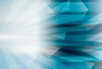 Obraz premium Abstract geometric blue background design