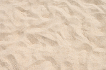 Plakat closeup of sand pattern of a beach in the summer