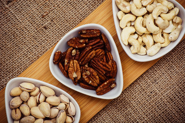 Different types of nuts