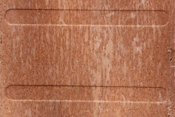 rusty sheet of iron