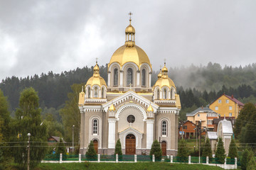 Church of Saints Peter and Paul.Greek Catholic Church Shidnytsa, Western Ukraine