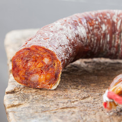 Chorizo, iberian pork sausage, spanish tapas