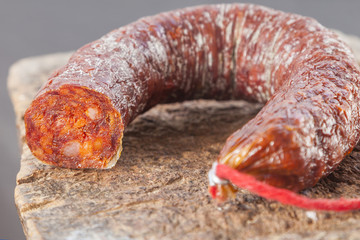 Chorizo, iberian pork sausage, spanish tapas