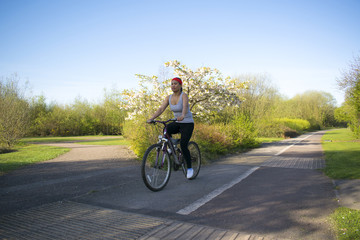 Asian Female Cycling