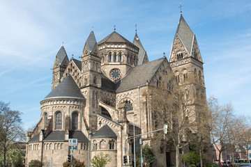 Fototapeta na wymiar Herz-Jesu-Kirche Koblenz Rheinland-Pfalz