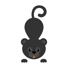 cartoon panther vector