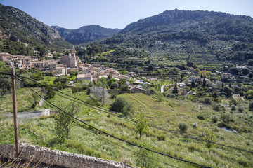 Fototapeta na wymiar Village view, Valldemossa, Serra de Tramuntana, Mallorca Island, Balearic Islands,Spain.
