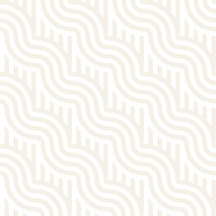 Seamless monochrome geometric pattern. Abstract stripy geometric background. Stylish vector lines print