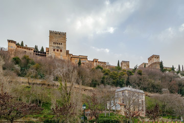 Fototapeta na wymiar View of Alhambra, Granada, Spain