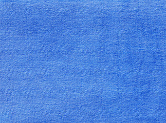 Blue denim textile texture.