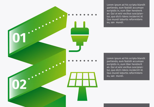 Green Renewable Energy Sustainability Infographic Template