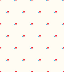 Vector seamless retro pattern, simple modern background