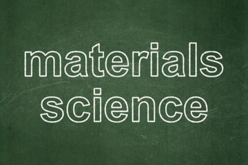 Obraz premium Science concept: Materials Science on chalkboard background