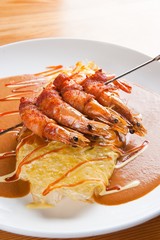 shirimp omelette rice
