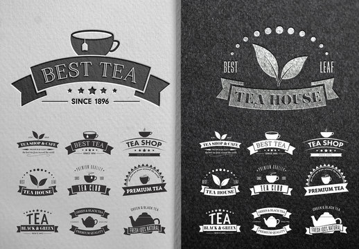 9 Tea Logo Layouts