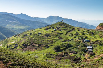 Lesotho - Village typique
