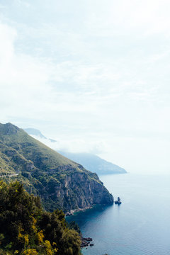Coastline drive in Amalfi, Italy