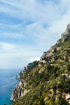 Coastline drive in Amalfi, Italy