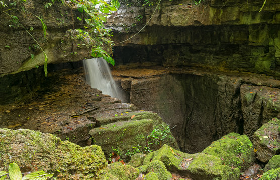 Explore the enchanting Mayei Cave entrance in Ecuador,also known as La Cueva donde nace el viento,and immerse yourself in its natural beauty.