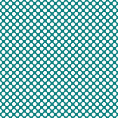 Seamless teal green dots pattern vector background texture